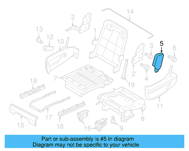 Hinge Cover 7B0-883-858-HL5 - View 2