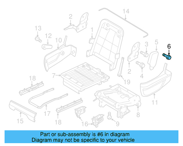Release Handle Screw WHT-004-614 - View 8