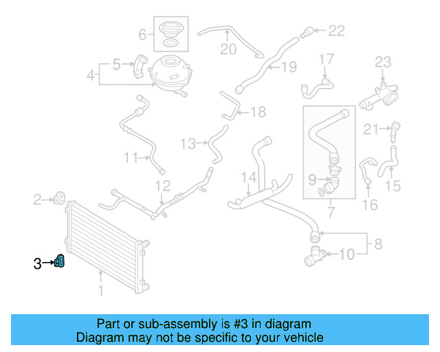 Radiator Lower Bracket 1J0-806-157-F - View 49