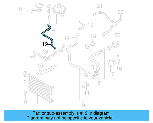 Hose 1C0-121-447-C - View 5
