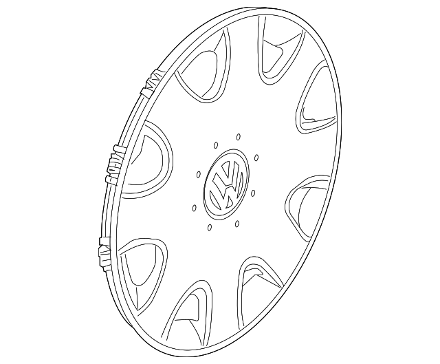 Hub Cap 1C0-601-149-A-GRB - View 2