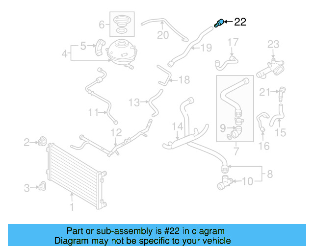 Inlet Hose Coupling 3B0-122-291-B - View 70
