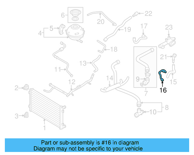 Hose 1C0-121-058 - View 12