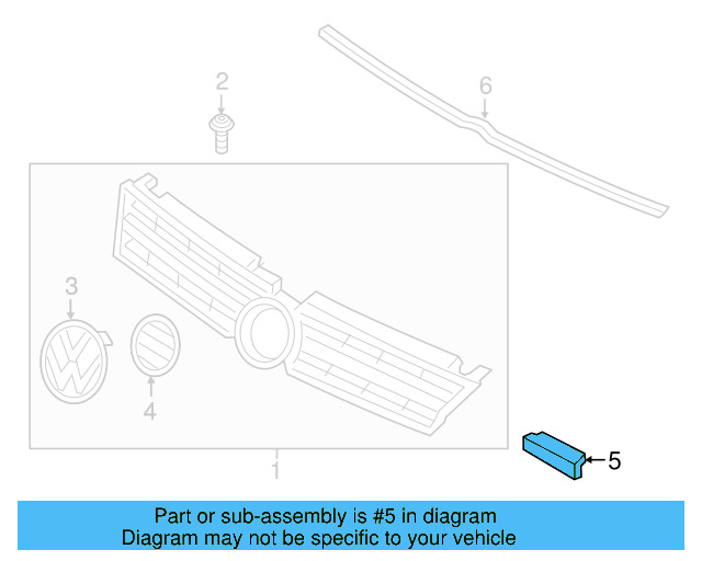 Grille Emblem 7P6-853-948-C-FXC