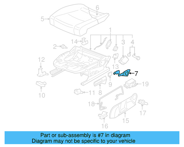 Adjust Lever 3C0-881-092 - View 8