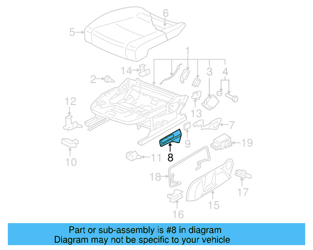 Adjust Lever 3C0-881-092 - View 5