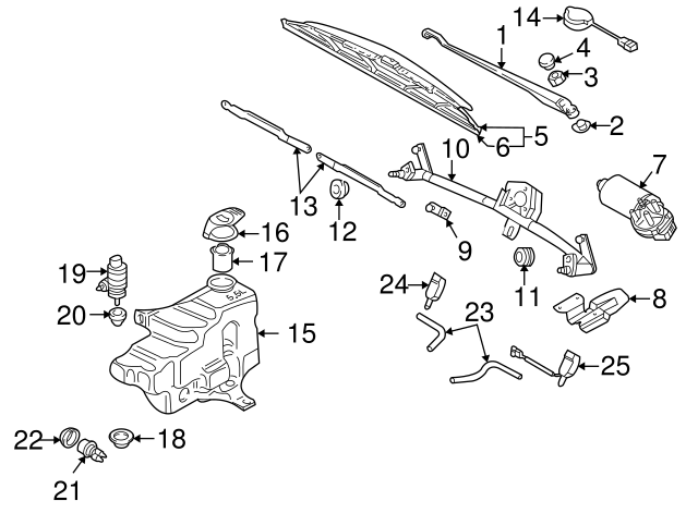 Wiper Arm Nut N-900-744-04
