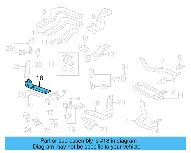 Lower Duct 7L0-820-832-B - View 3