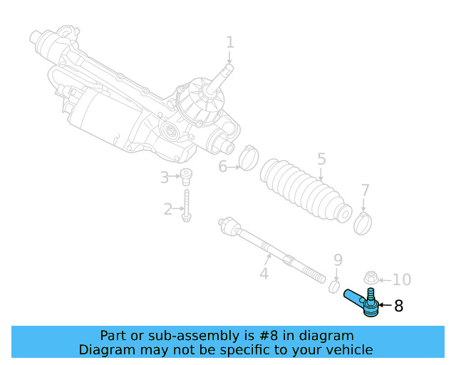 Outer Tie Rod 1EA-423-811-B - View 3