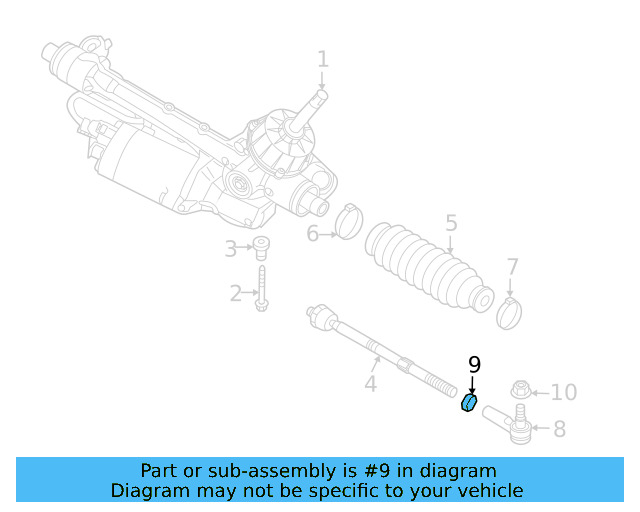 Outer Tie Rod Adjust Nut N-011-164-19 - View 3