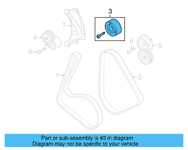 Idler Pulley 06E-903-341-H - View 3