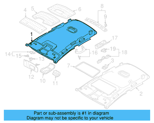 Headliner 5K4-867-502-A-BR2 - View 8