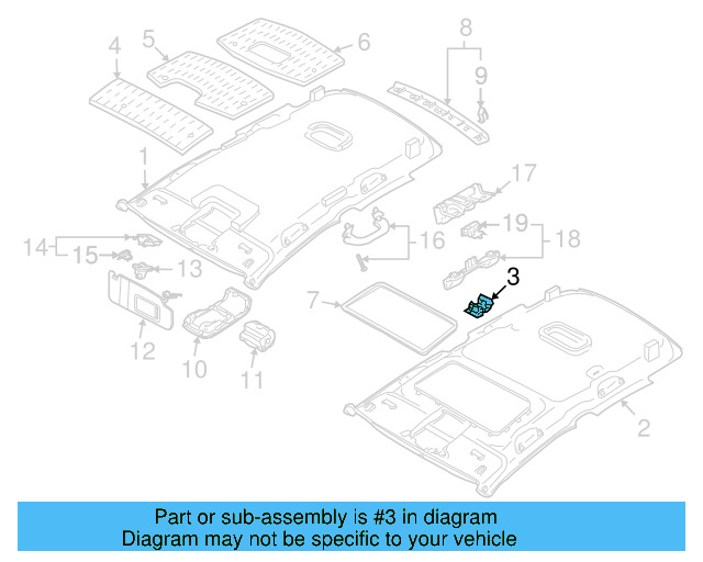 Headliner Clip 6X0-867-549 - View 4