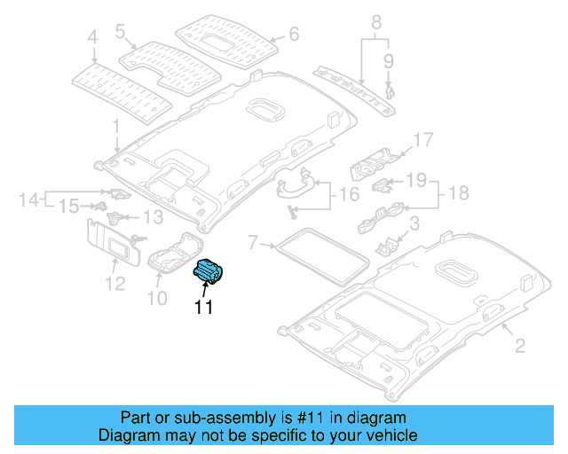 Glass Holder 1K0-868-837-G-82V - View 15