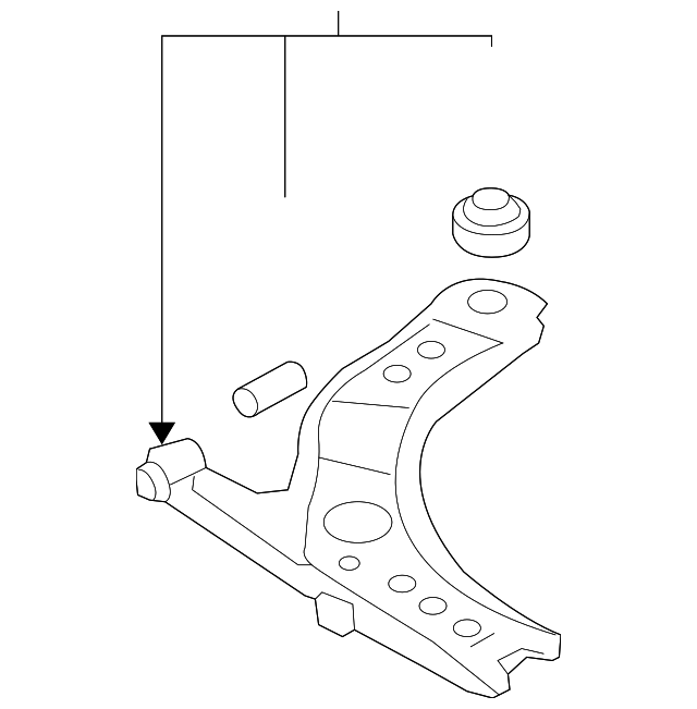 Lower Control Arm 1J0-407-151-C - View 2