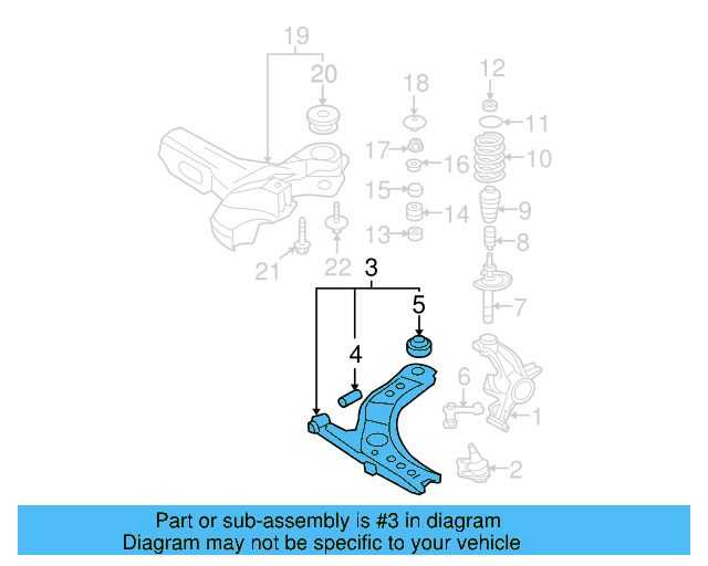 Lower Control Arm 1J0-407-151-C - View 8