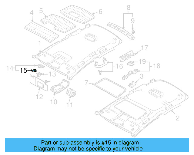 Bracket Clip 5N0-867-633-B - View 15
