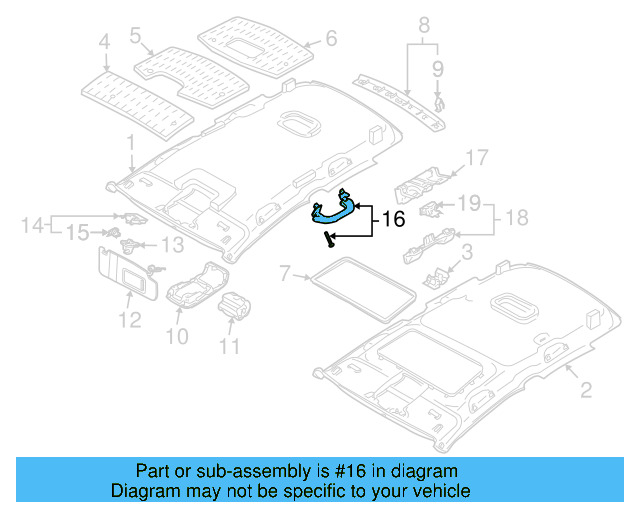 Grip Handle 1K0-857-607-M-82V - View 7