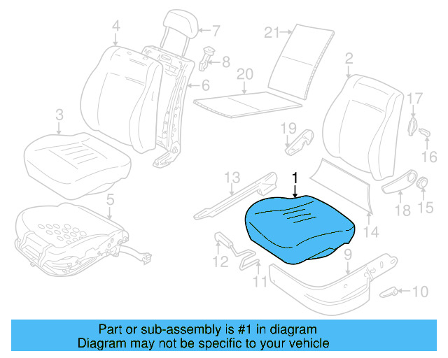 Seat Cover 1EM-881-405-E-FVX - View 3