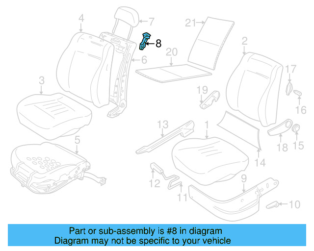 Headrest Guide 3B0-881-920-A-Q70 - View 4
