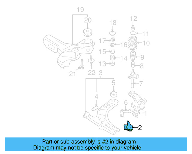 Ball Joint 1J0-407-366-J - View 10
