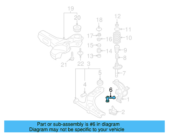 Lower Control Arm Lock Plate 1J0-407-175-B - View 17