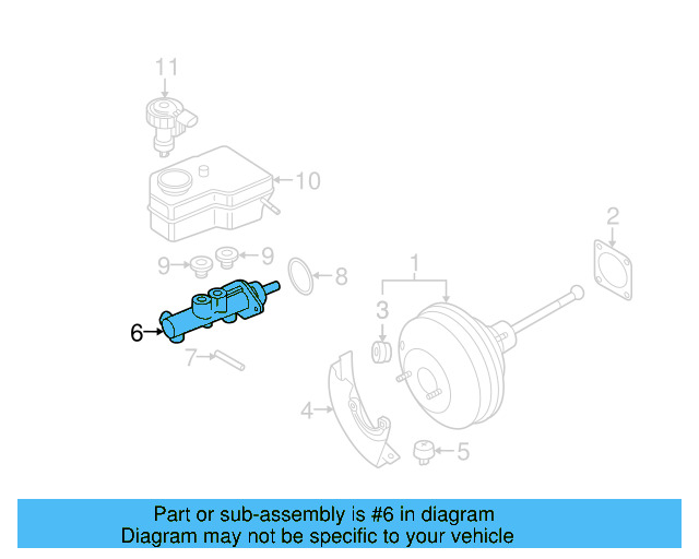 Brake Master Cylinder Reservoir 1J1-611-301