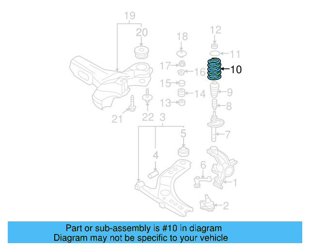 Coil Spring 1J0-411-105-AN - View 14
