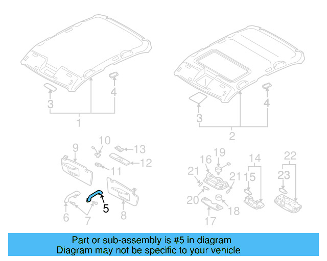 Grip Handle 3B0-857-607-Y20 - View 4