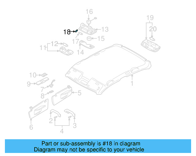 Knob 3B0-959-513-Y20 - View 13