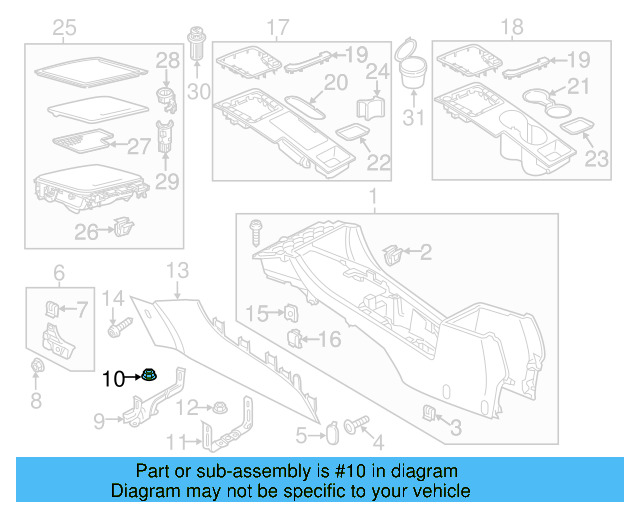 Quarter Panel Splash Shield Nut N-907-579-01 - View 37