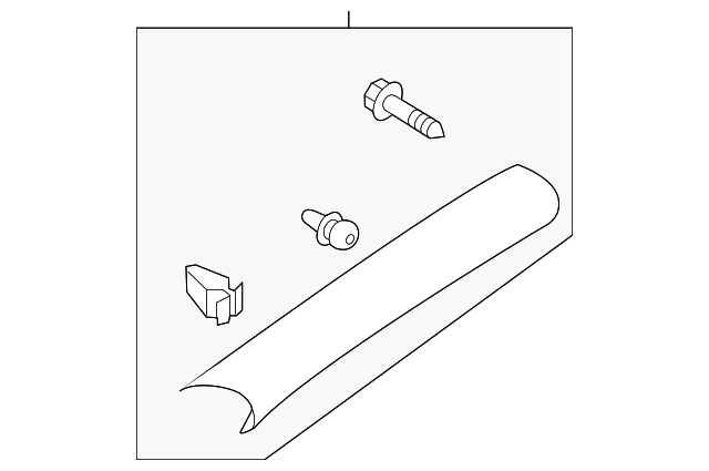 Windshield Pillar Trim 561-867-233-B-2EA - View 3