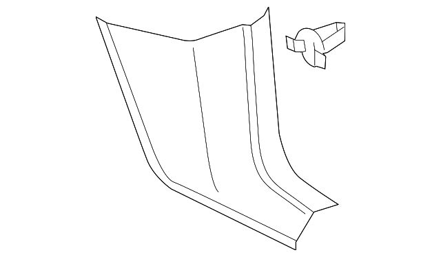 Kick Panel Trim 561-863-483-ZA2 - View 2