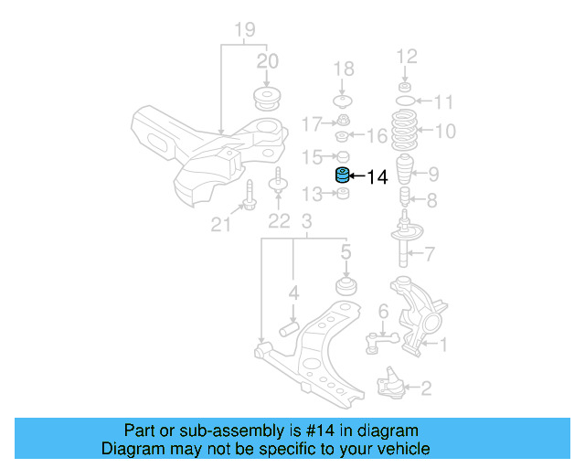 Strut Mount 1J0-412-331-C - View 5