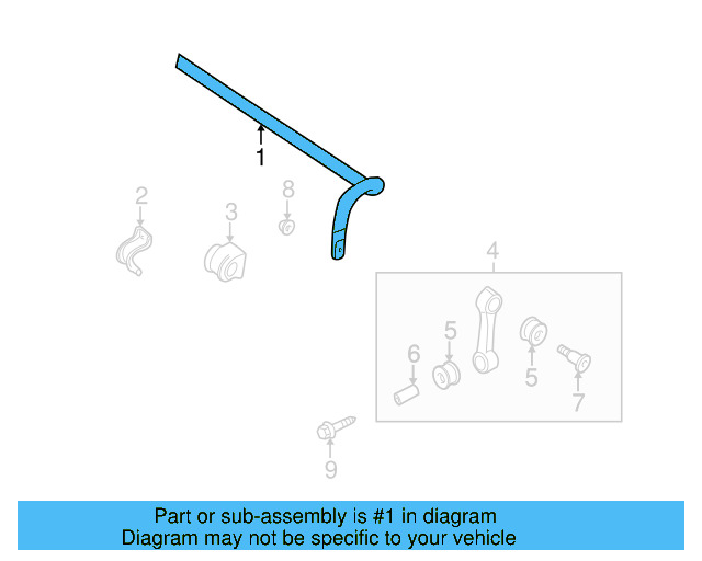 Stabilizer Bar 1J0-411-305-B - View 5