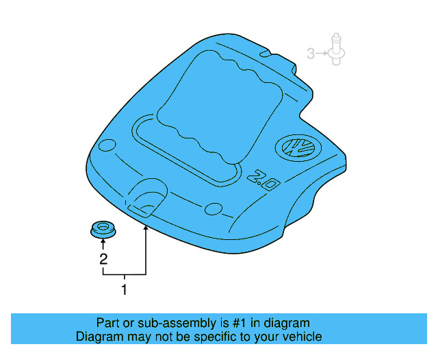 Engine Cover 06A-103-925-EF - View 10