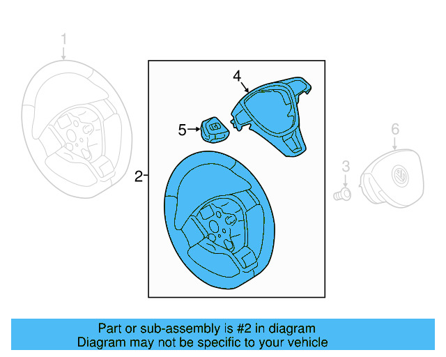 Steering Wheel 5G0-419-091-BB-ENF