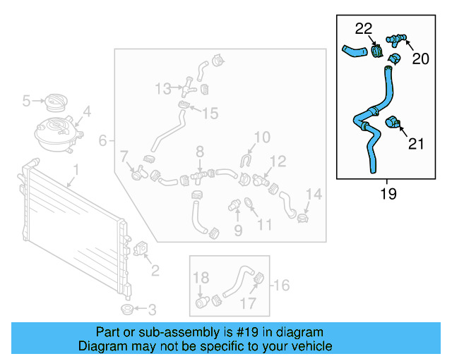 Lower Hose 5QE-122-051 - View 3