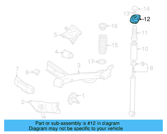 Shock Mount 1J0-513-353-D - View 11