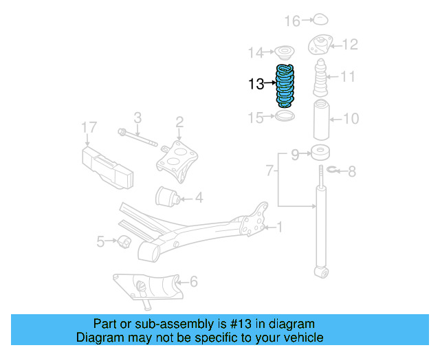 Coil Spring 1J0-511-115-AS - View 7