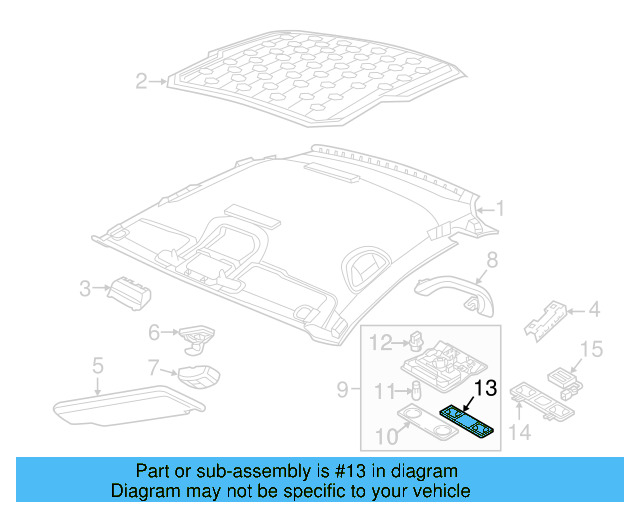 Lamp Bezel 1K0-947-133-E-82V - View 36