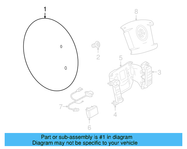 Steering Wheel 3D0-419-091-T-68H