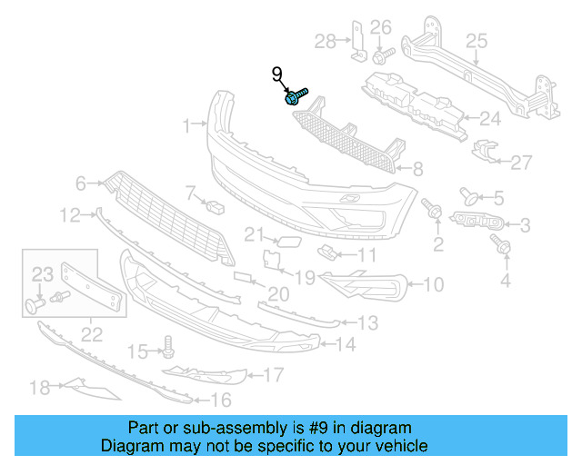 Center Support Bolt N-106-421-03 - View 9