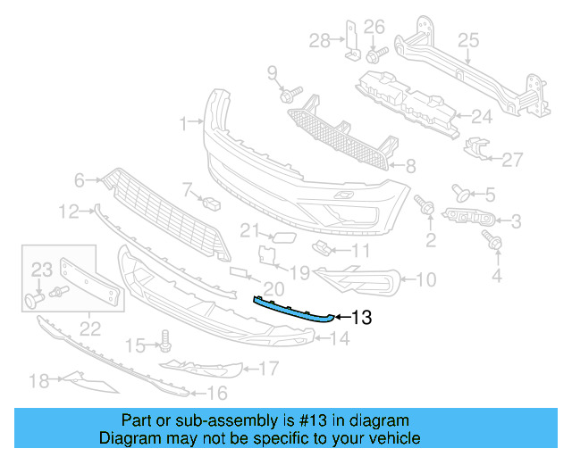 Outer Molding 7P6-853-253-2ZZ - View 5