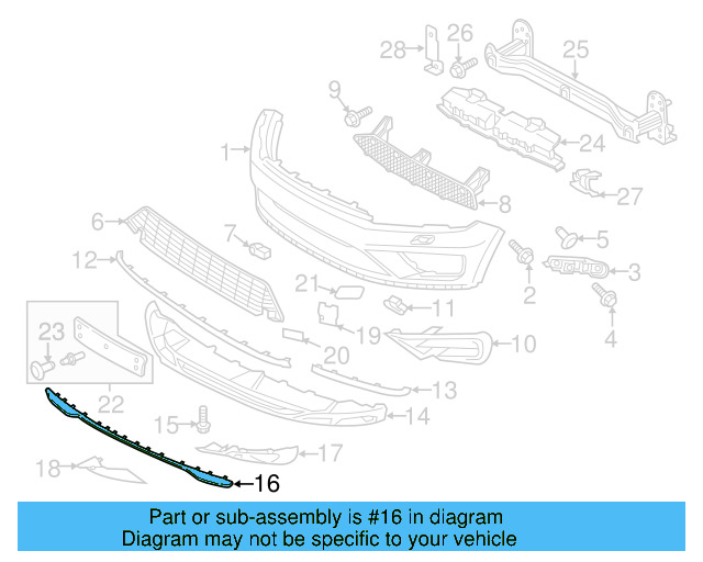 Lower Trim 7P6-807-110-B-9B9 - View 6