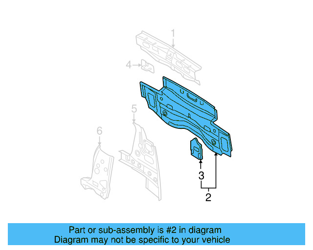 Rear Body Panel 3C9-813-301
