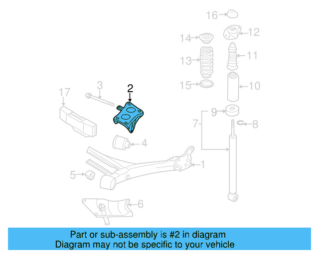 Axle Beam Bracket 1J0-501-546-C - View 8