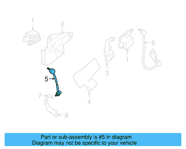 Headlight Level Sensor Strut Support 1J0-941-285-C - View 5