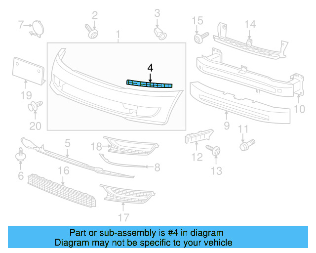 Bumper Cover Side Support 561-807-724
