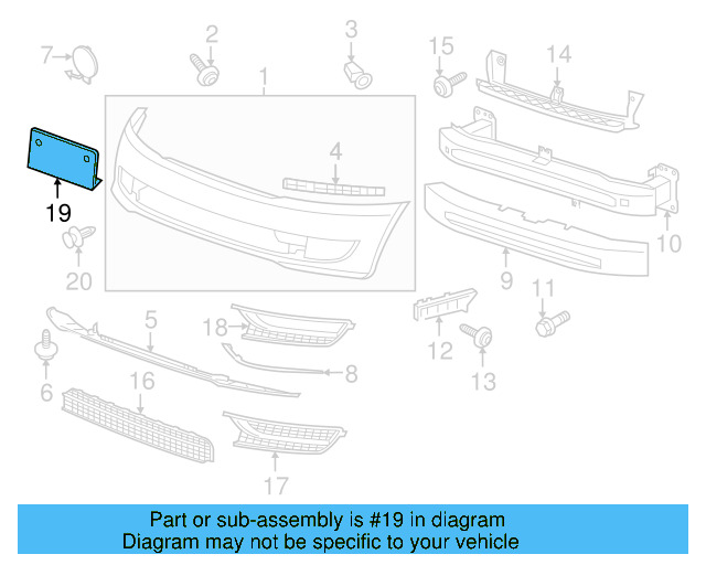 License Bracket 561-807-287-9B9 - View 7